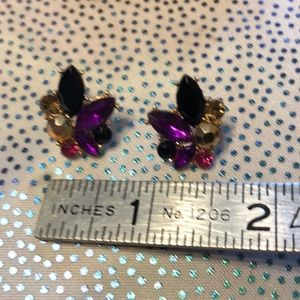 Rhinestone Decor Stud Earrings